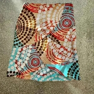 Women's A line poka dot skirt